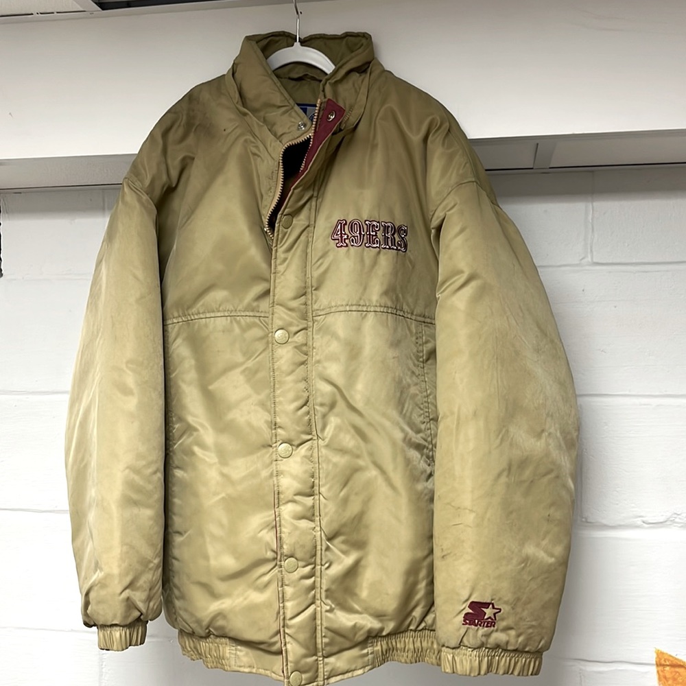 vintage SF 49ers puffer coat